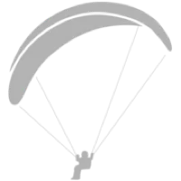Sky Blue Happo-one Paraglider School logo