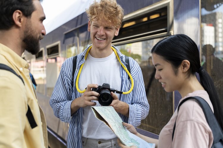 Customer receiving booking confirmation with QR ticket
